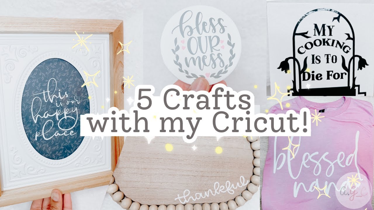 5 (random) crafts with my Cricut! ✨ let’s craft! {+where I’ve been?!} cwm