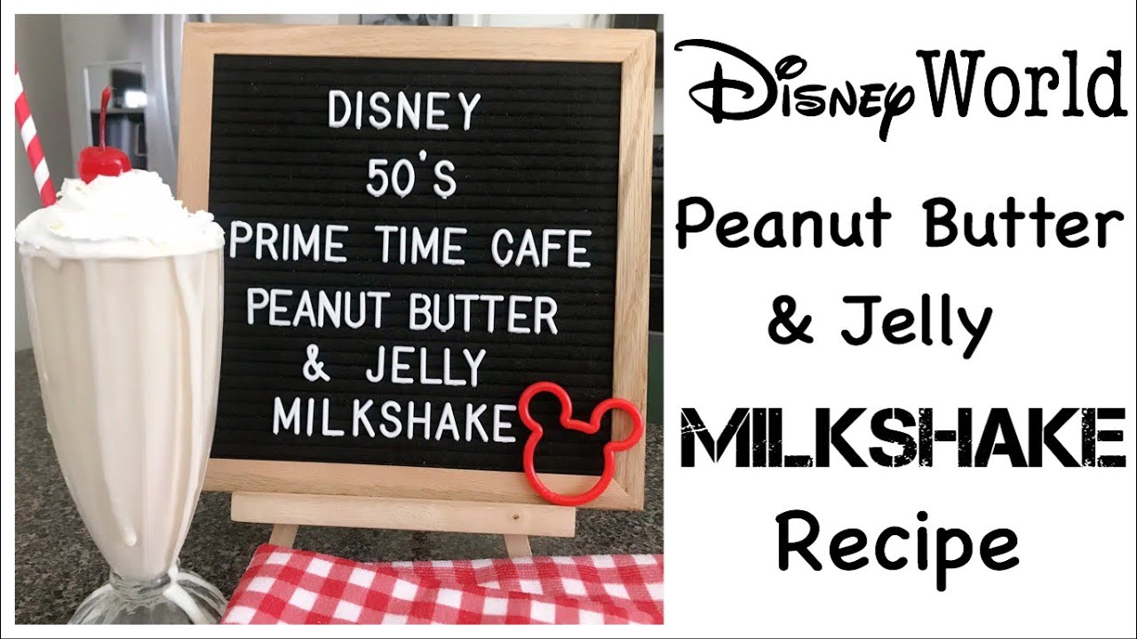 Disney Peanut Butter and Jelly Milk Shakes Recipe