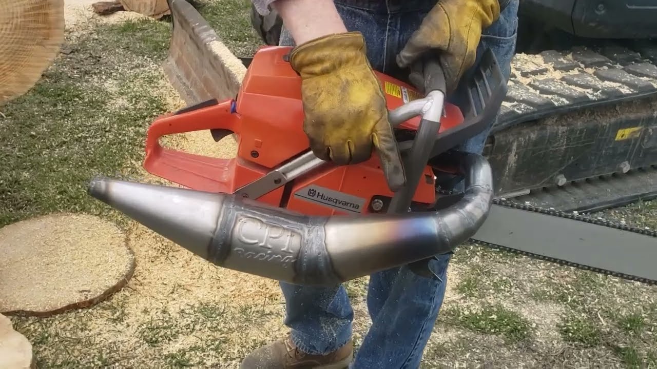 Husqvarna 3120xp Chainsaw with Tuned CPI Exhaust Racing pipe