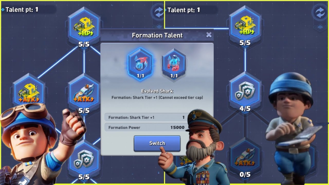 TOPWAR: BEST strategy to ASSIGN POINTS in the Formation Talent Tree | Explaining : THE SWITCH OPTION