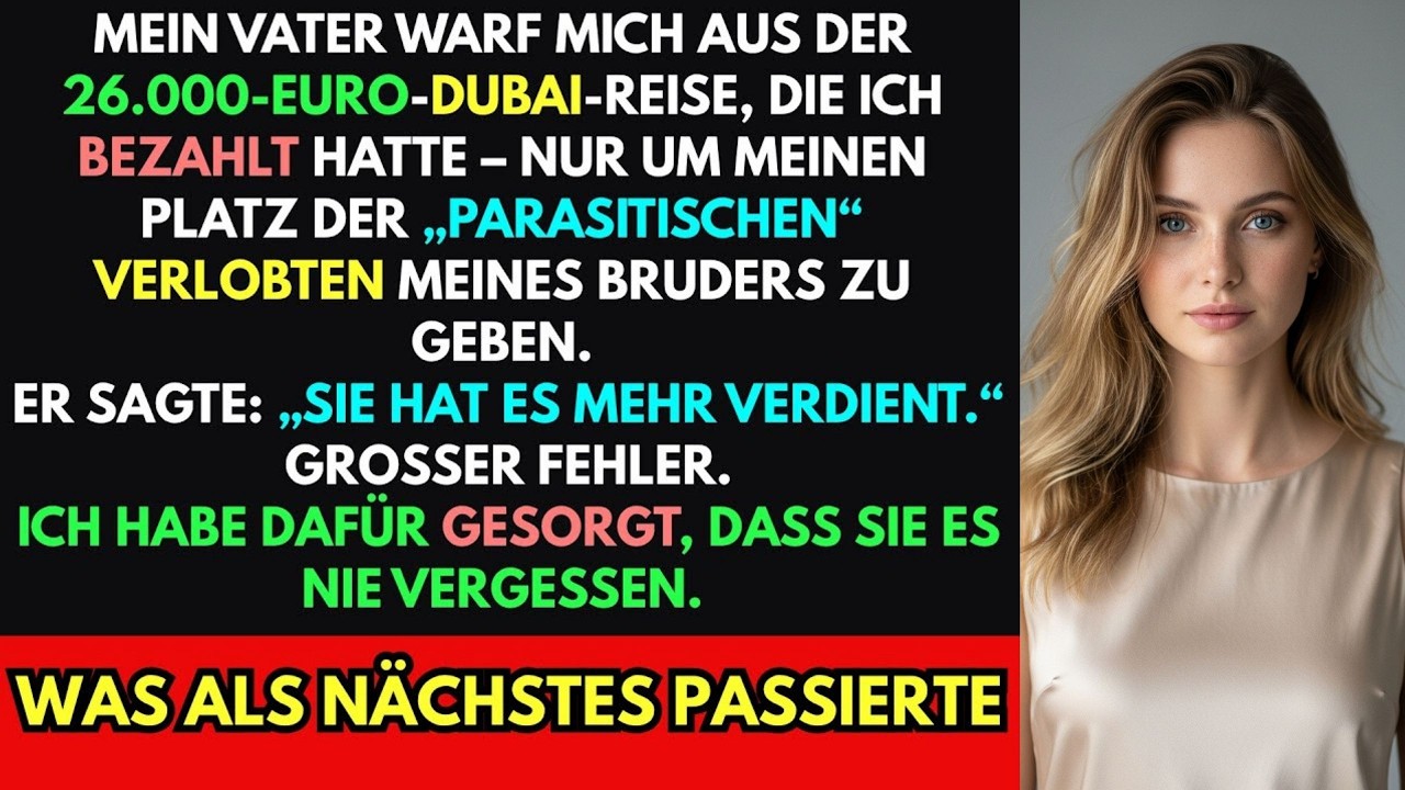 Mein Vater strich mich von der 26.000-Euro-Dubai-Reise – meinen Platz bekam Bruders Verlobte.