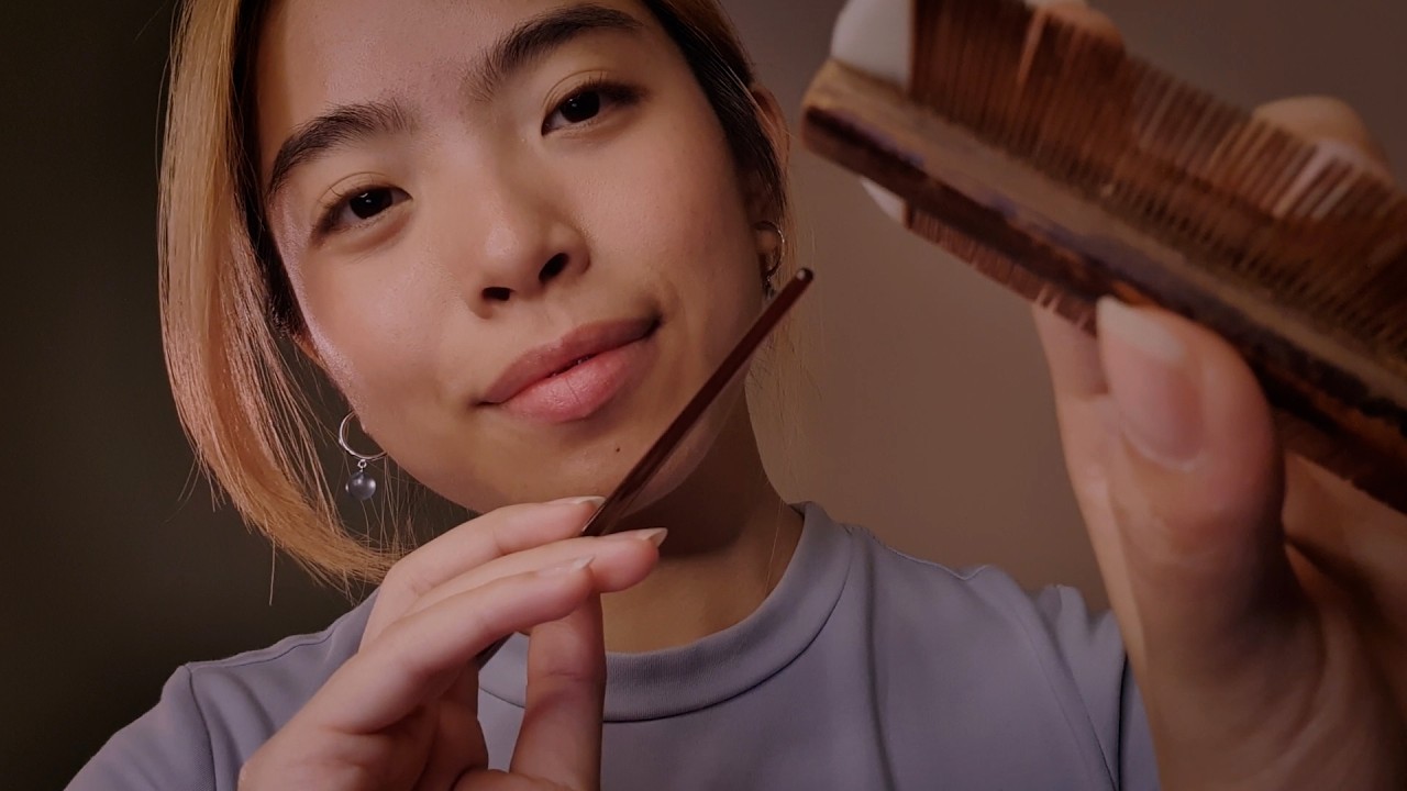 ASMR Lice Check 🪮 Gentle Hair Sectioning & Parting