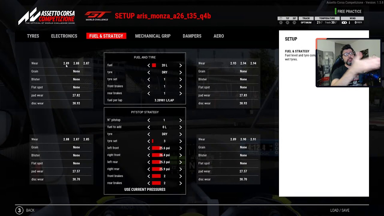 TL;DW - How to understand tyre wear in ACC