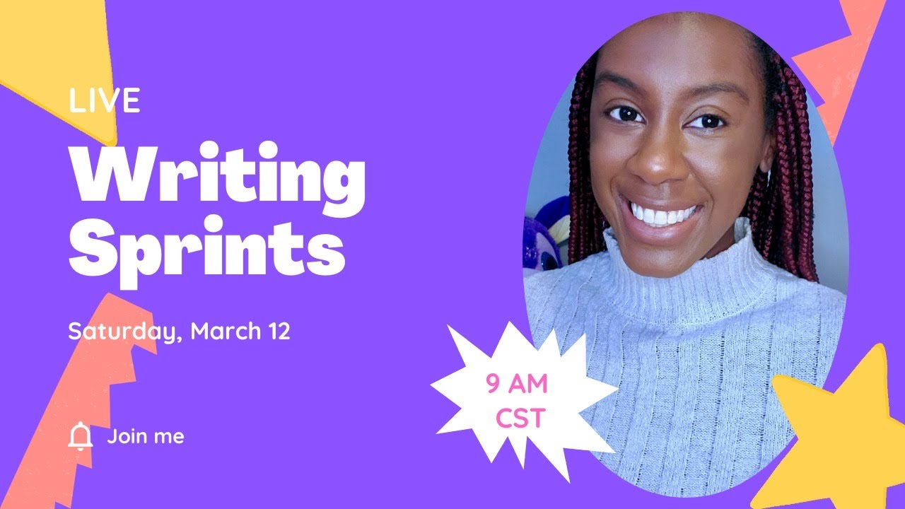 LIVE WRITING SPRINTS! |  SATURDAY @ 9 AM CST!