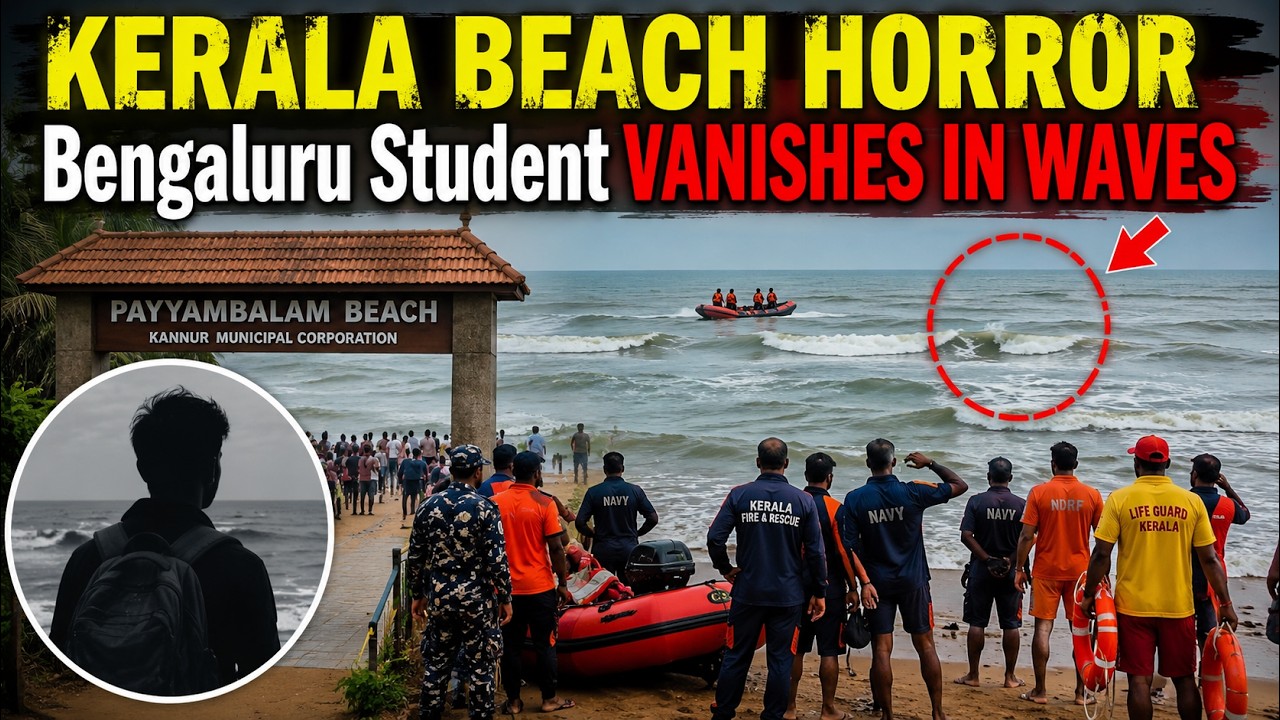 Bengaluru Student Missing in Kerala Sea: Dramatic Search Op Underway in Payyambalam Beach