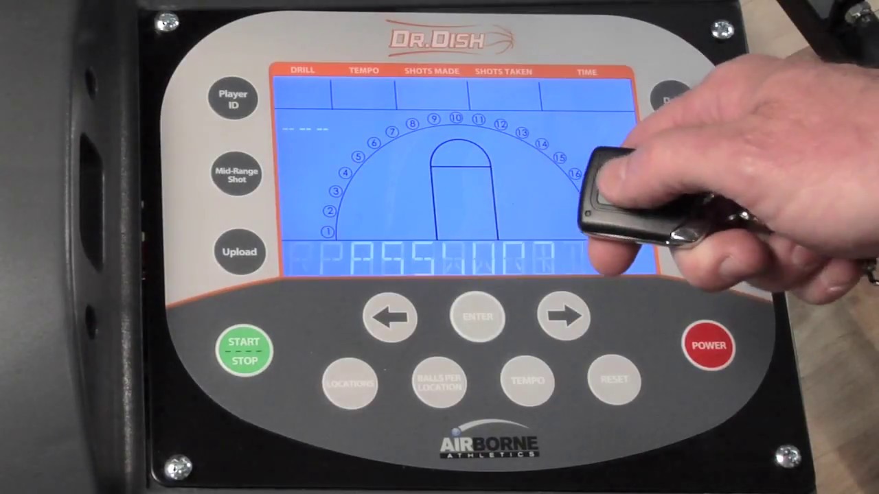 Dr Dish Basketball Shooting Machine Storage to Court