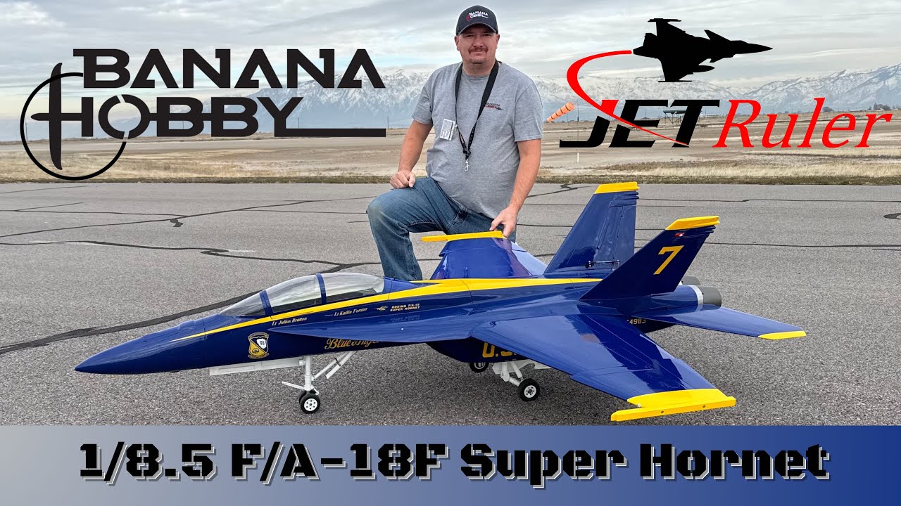 JetRuler 1/8.5 F/A-18F Super Hornet 🐝 flight footage