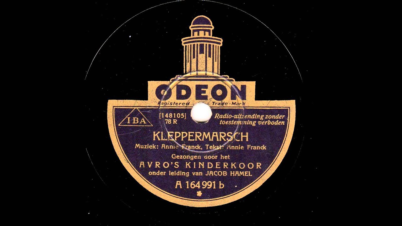 A V R O 'S  Kinderkoor -  Kleppermarsch 1933.