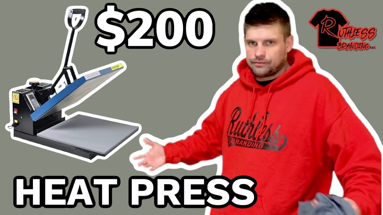 Budget Heat Press To Start A T-Shirt Business ( FANCIERSTUDIO )  Heat Press For Beginners