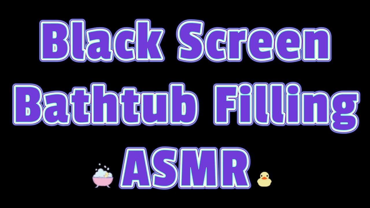 Black Screen Bathtub Filling Sound and Bathroom Fan | Running Water Sounds for Sleep 😴