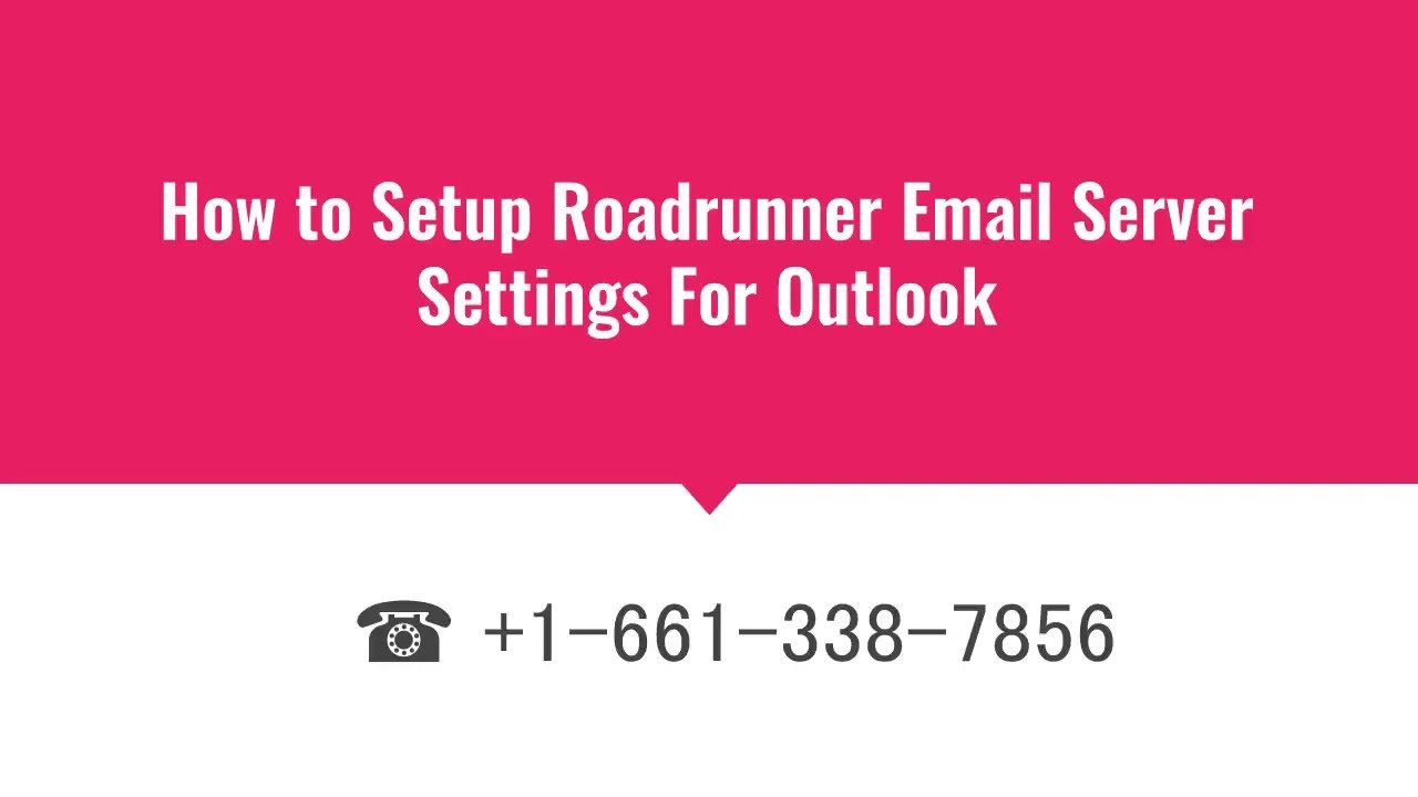 How to Setup Roadrunner Email Server Settings For Outlook?