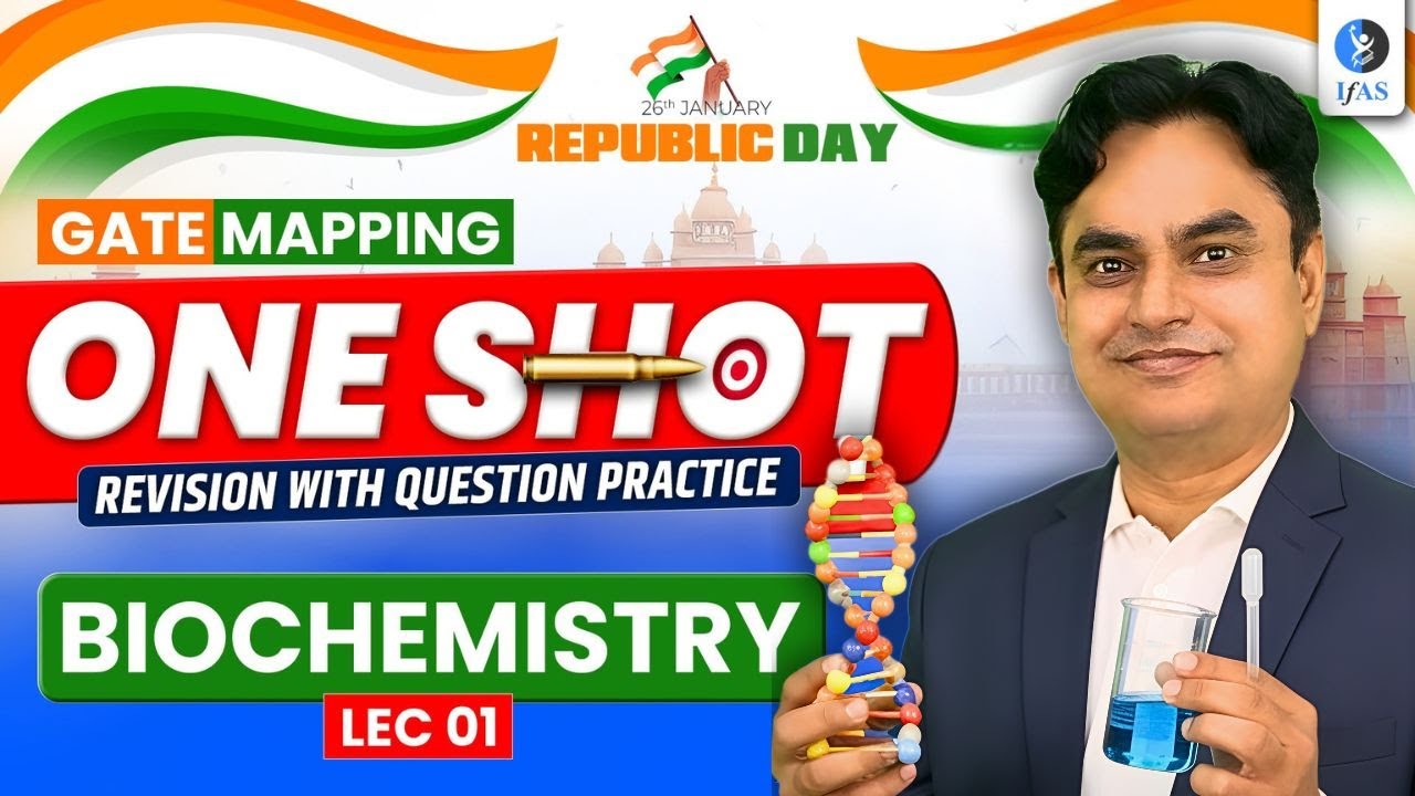 GATE Mapping | Biochemistry - Concepts and Question Practice| GATE XL/BT 2026 | IFAS - Life science