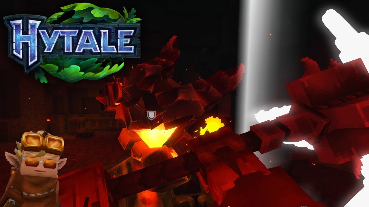 I Fought a Mini Boss in the Lava Cave | Hytale