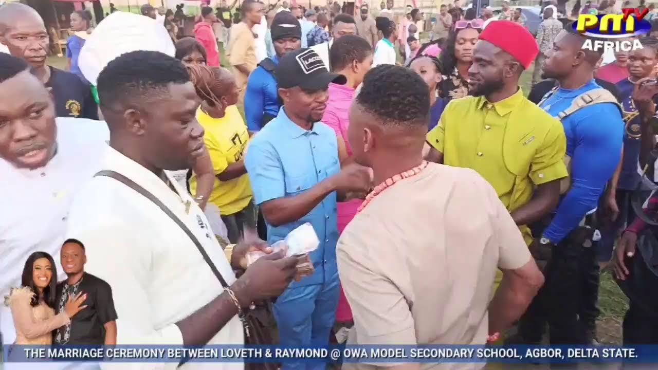 2.Marriage Ceremony between Loveth and Raymond in Owa Model Secondary School Owa, Delta State.
