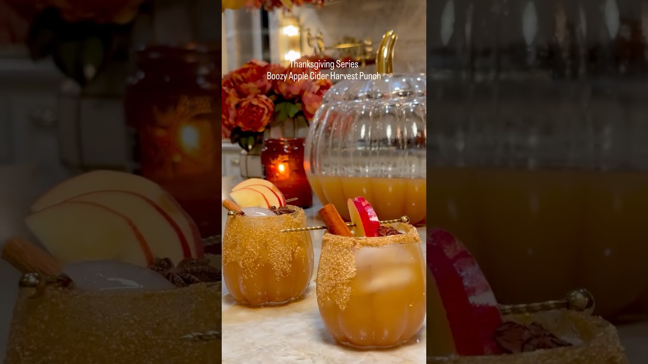 Boozy Apple Cider Harvest Punch 🍎🍁 | The Perfect Fall Drink