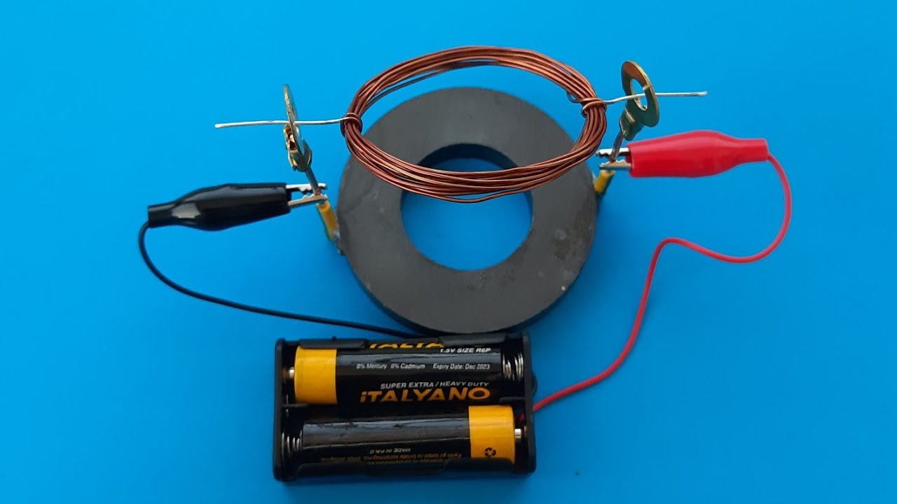 Basit Elektrik Motoru Nasıl Yapılır?(How to Make a Simple Electric Motor)