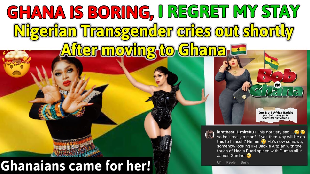 Ghana is Boring,Nigerian Transgender ‘bobrisky’ cries out shortly After moving to Ghana😱