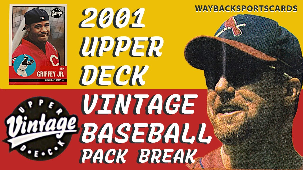 Винтажные бейсбольные карточки MLB Upper Deck 2001 года