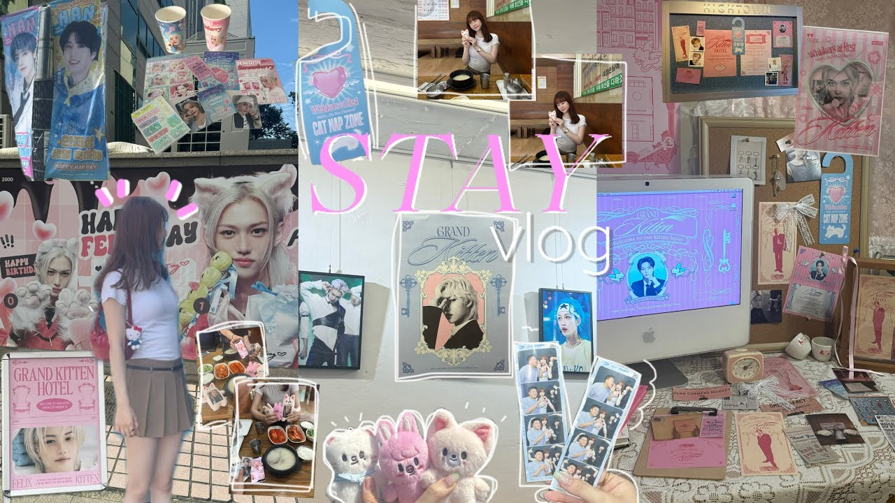 【STAY VLOG】0915🐥🎂ルームメイトと本国センイル巡り☕️🇰🇷センイルカフェの探し方🔍JYP事務所♡スキズ聖地巡り😎