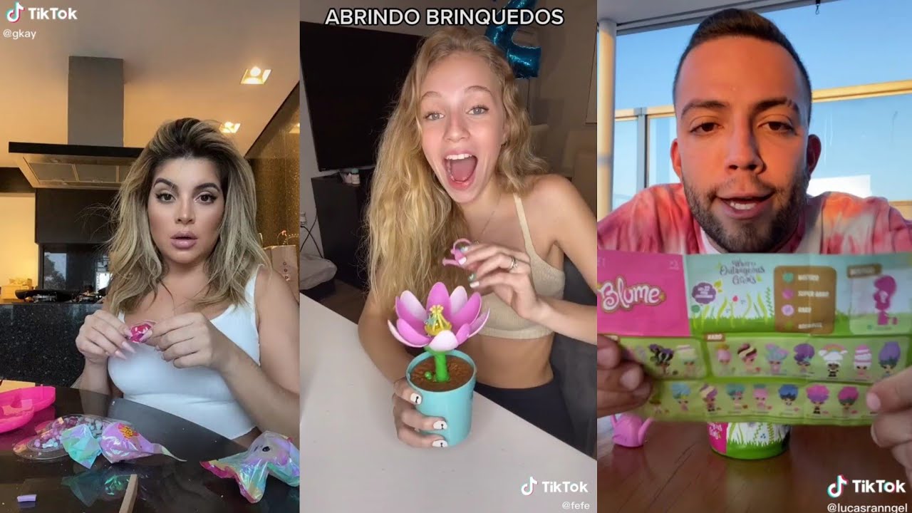 FAMOSOS ABRINDO BRINQUEDOS NO TIKTOK|Famous Teen Br