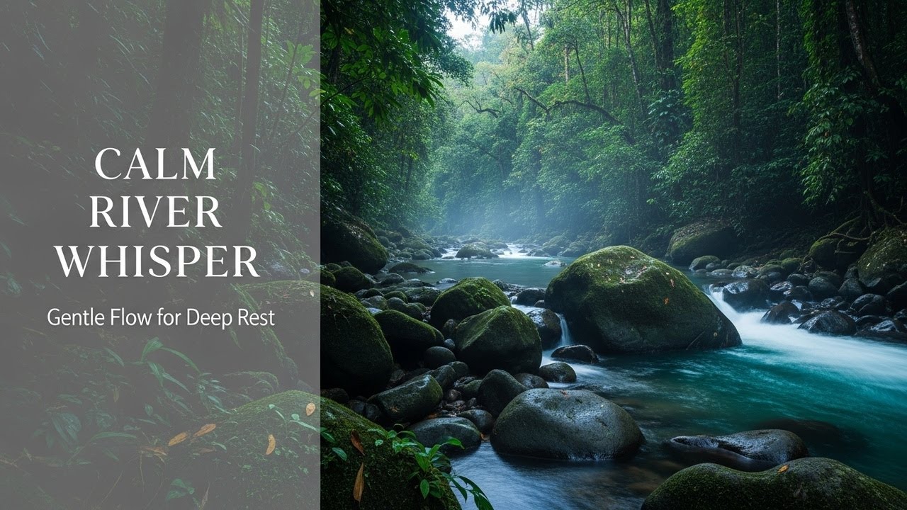 Relaxing Forest Ambience with Gentle Water Flow for Sleep Study Meditation and Inner Peace