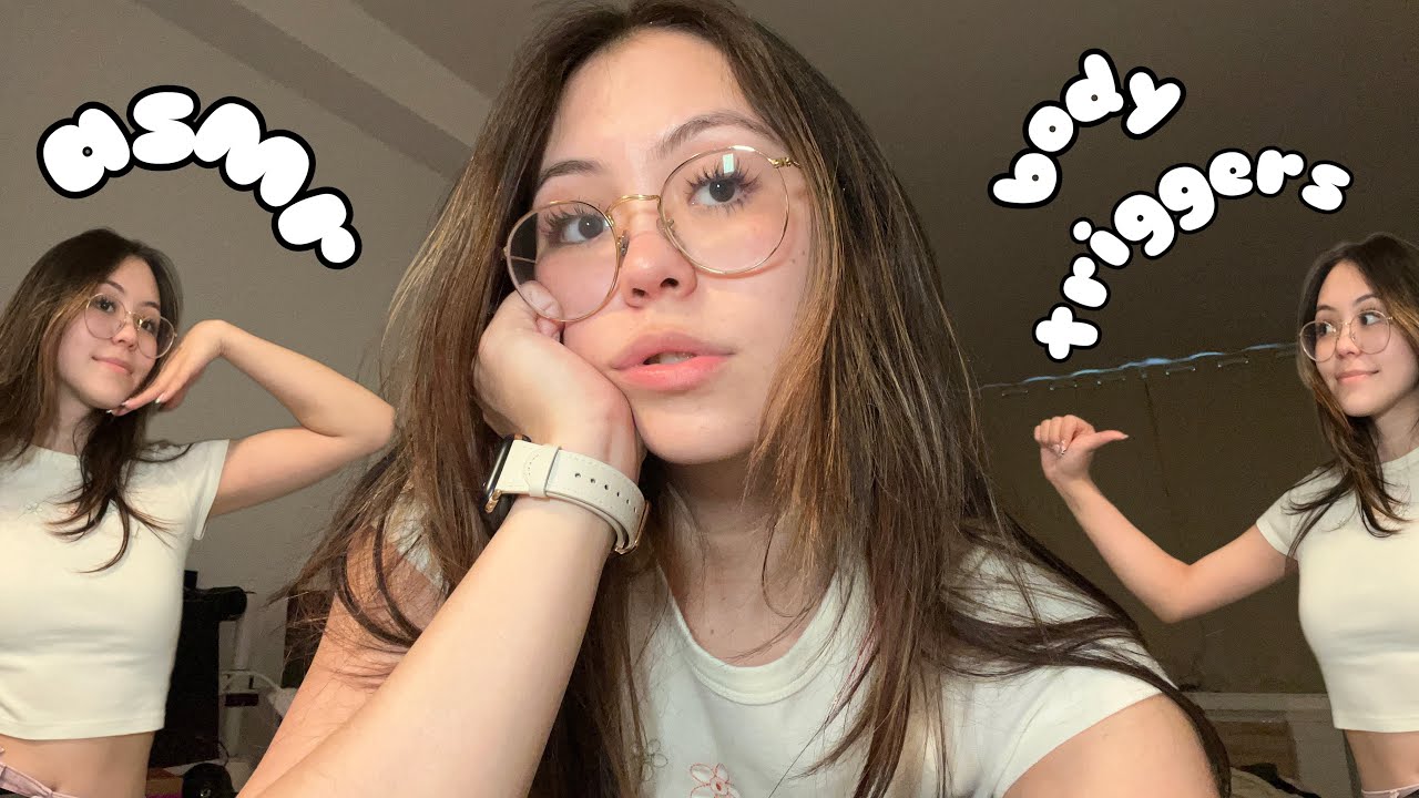 ASMR Body Triggers and Clothes Scratching (Fast Casual Rambles, Collarbone Tapping)