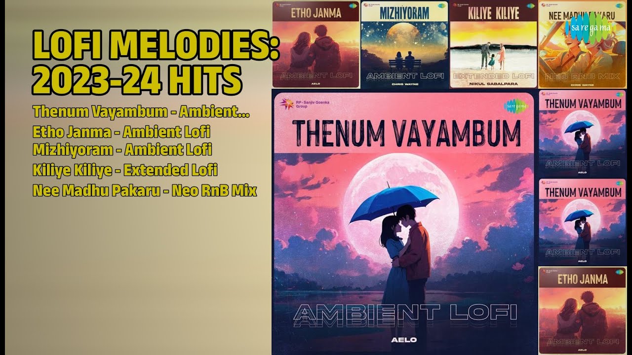 LOFI മെലഡീസ് 2023-24 ഹിറ്റ്സ് | Aelo Songs | Thenum Vayambum  Ambient Lofi