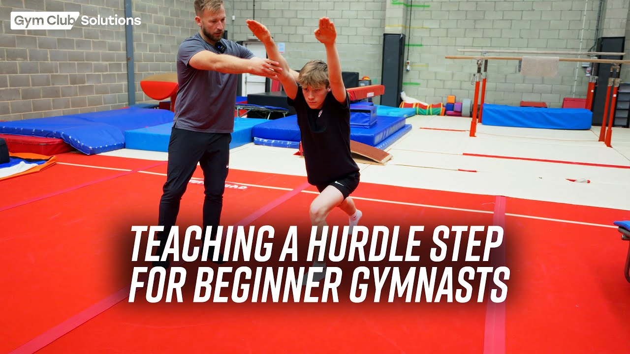 TEACHING A HURDLE STEP FOR BEGINNERS GYMNASTICS