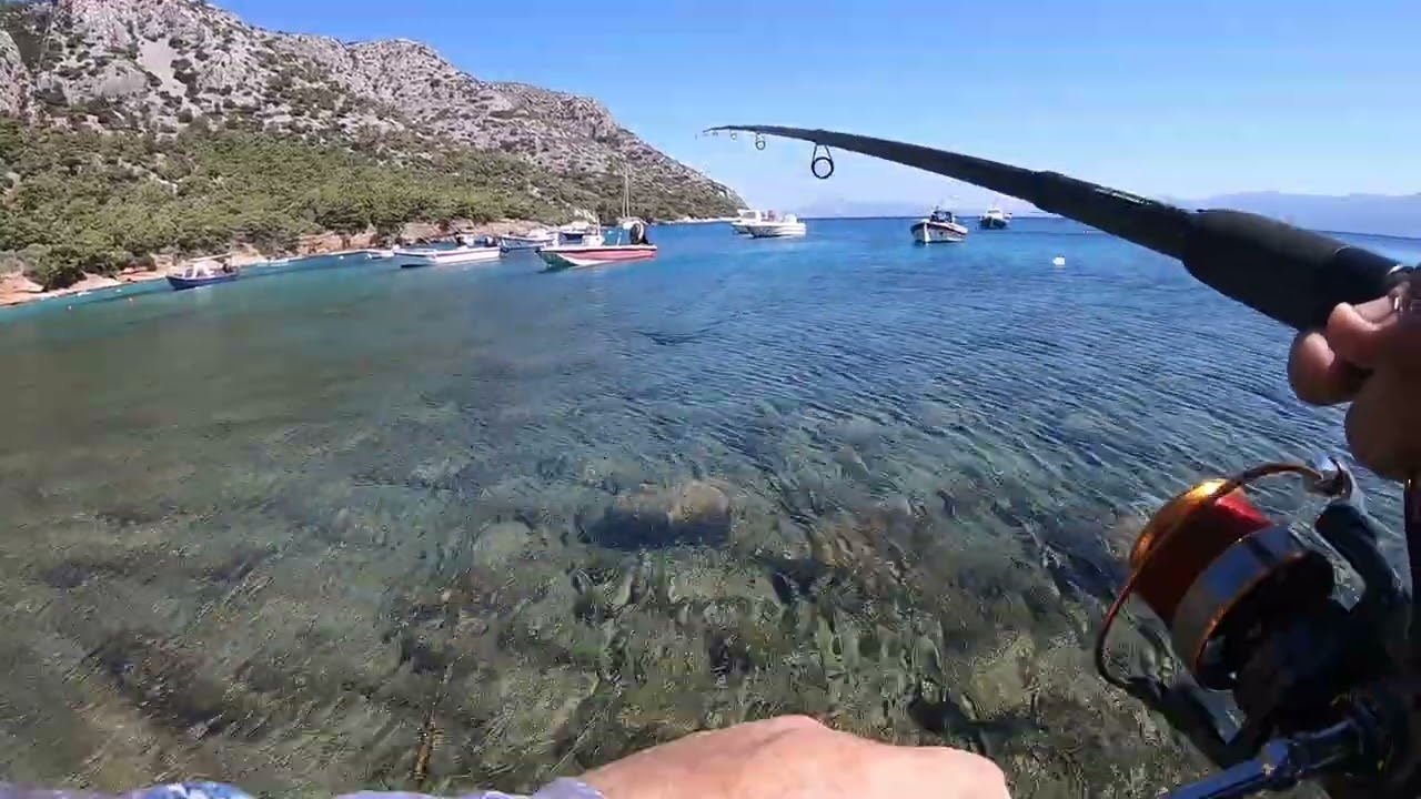 ψάρεμα 2025 στο ακροθαλάσσι της μουρμούρας στη Σάμο