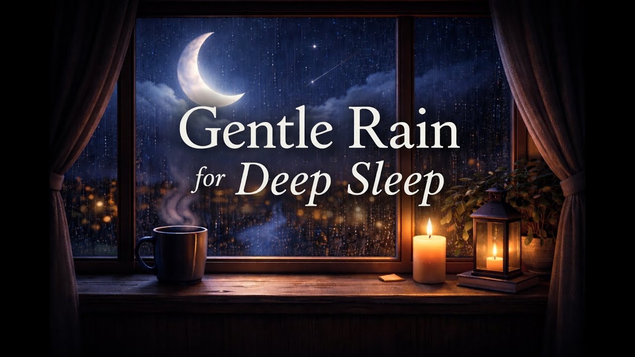 🌙 Gentle Rain Sounds for Deep Sleep (3 Hours) | Cozy Night Ambience