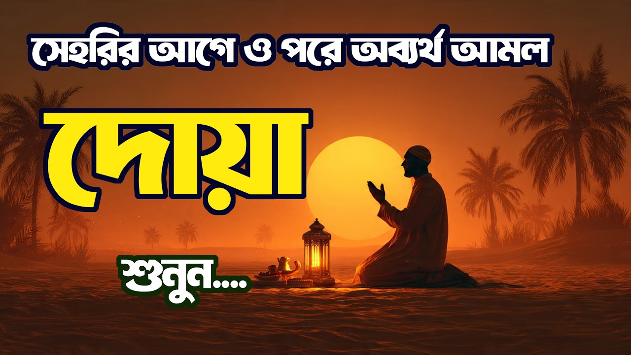 Sehri Dua for Success | সেহরির আগে ও পরে অব্যর্থ আমল | Ramadan Special | Quran Er Noor