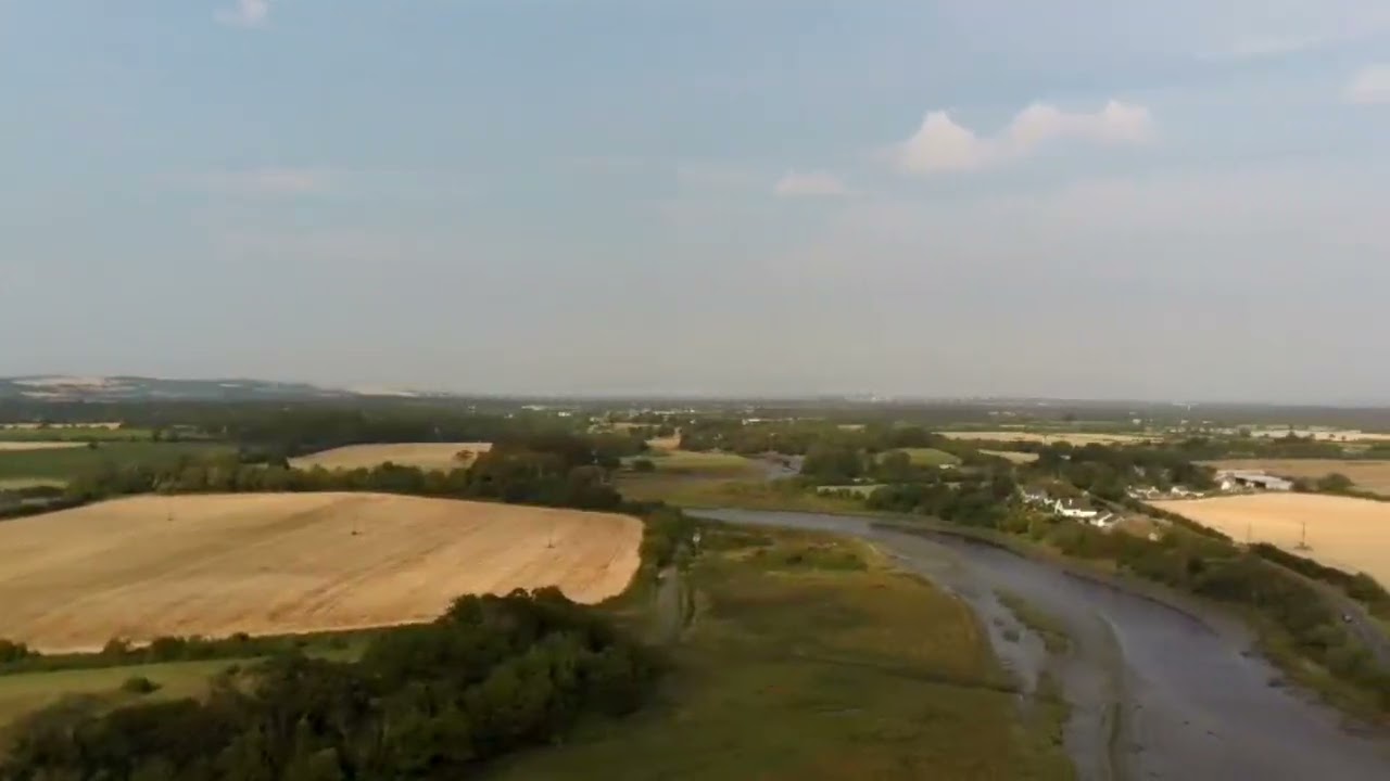 Hubsan Zino Pro Laytown Estuary Nanny River low tide Ireland 🇮🇪