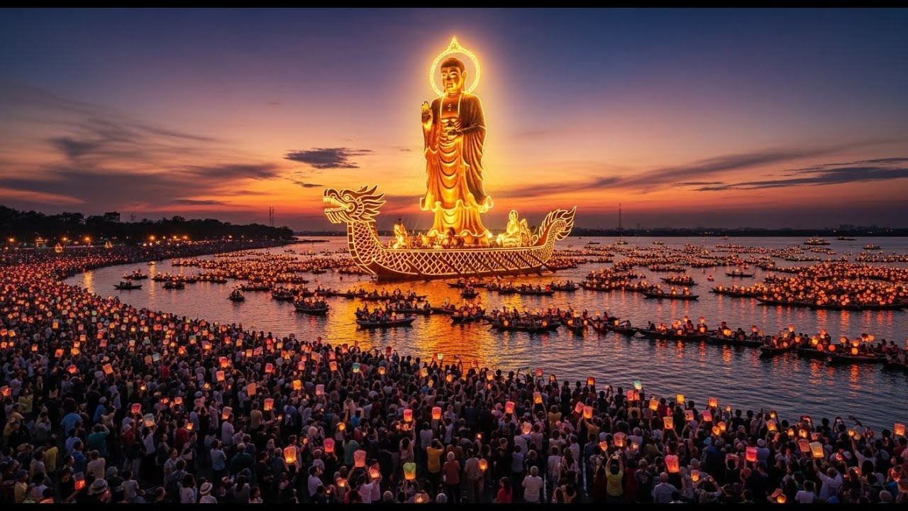 WORLD SHOCKED! 😱 The $500 Million Floating Buddha That Took Over Vietnam 🇻🇳 (Full Event)
