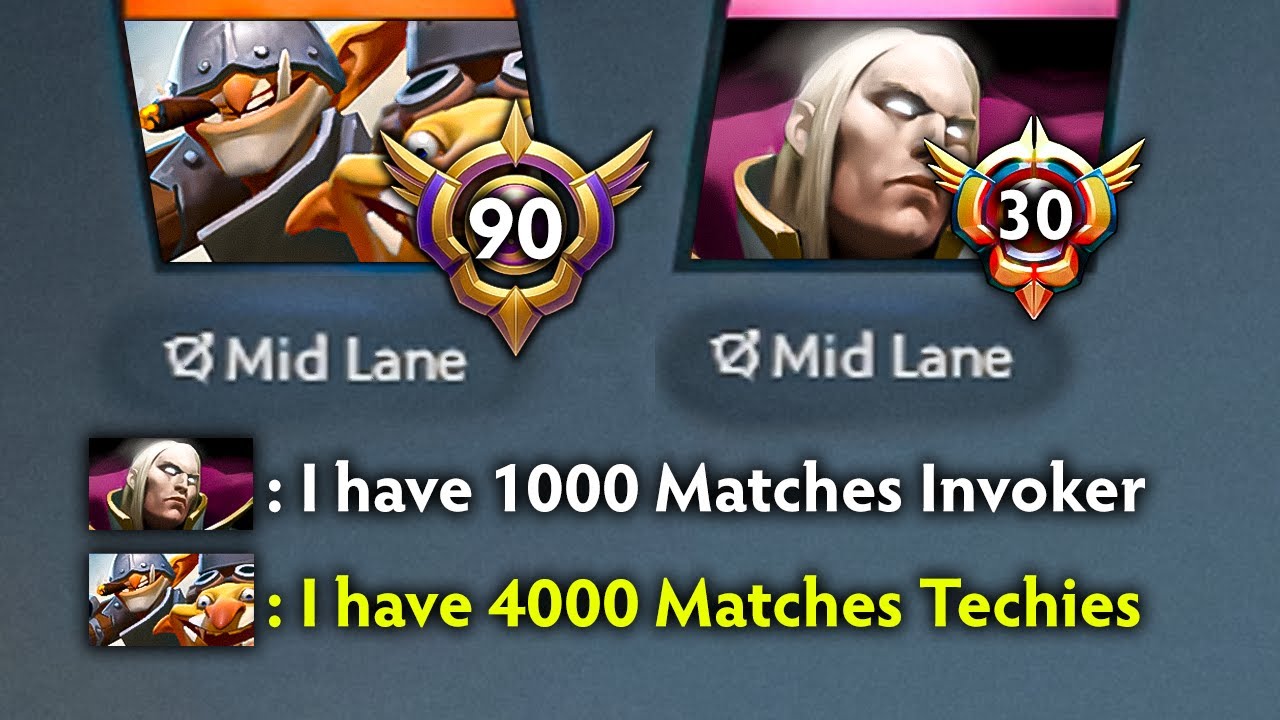 Battle of 4000 Games Techies vs 1000 Games Invoker (13k MMR)