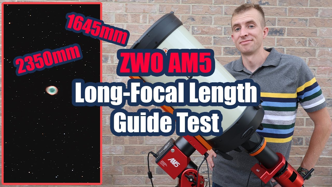 ZWO AM5 Long-Focal Length Autoguiding Test ft. Celestron C9.25 EdgeHD