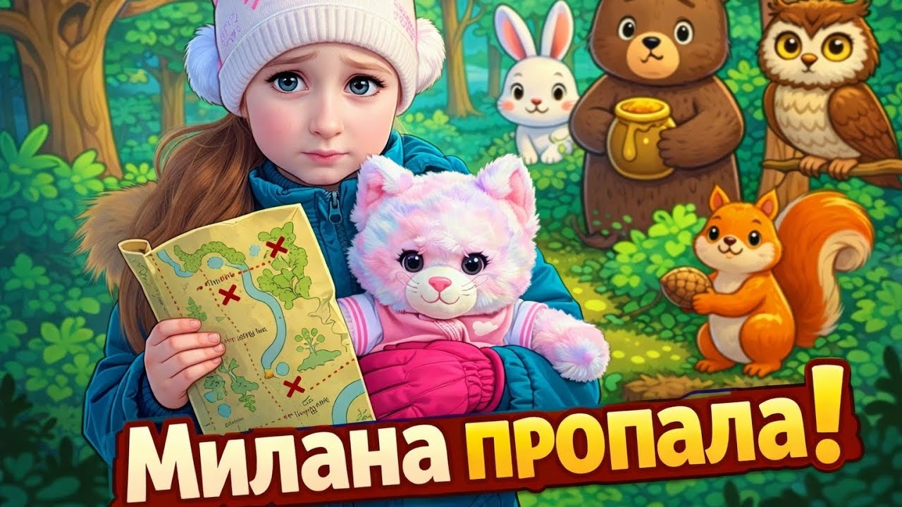 Куда пропала Милана? София ищет игрушку в лесу!