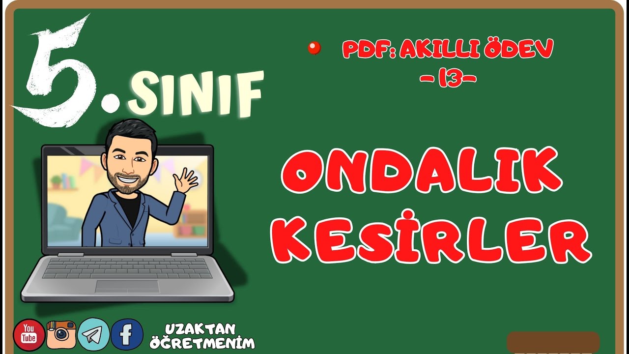 📍 5. SINIF MATEMATİK ONDALIK SAYILAR  AKILLI ÖDEV 13