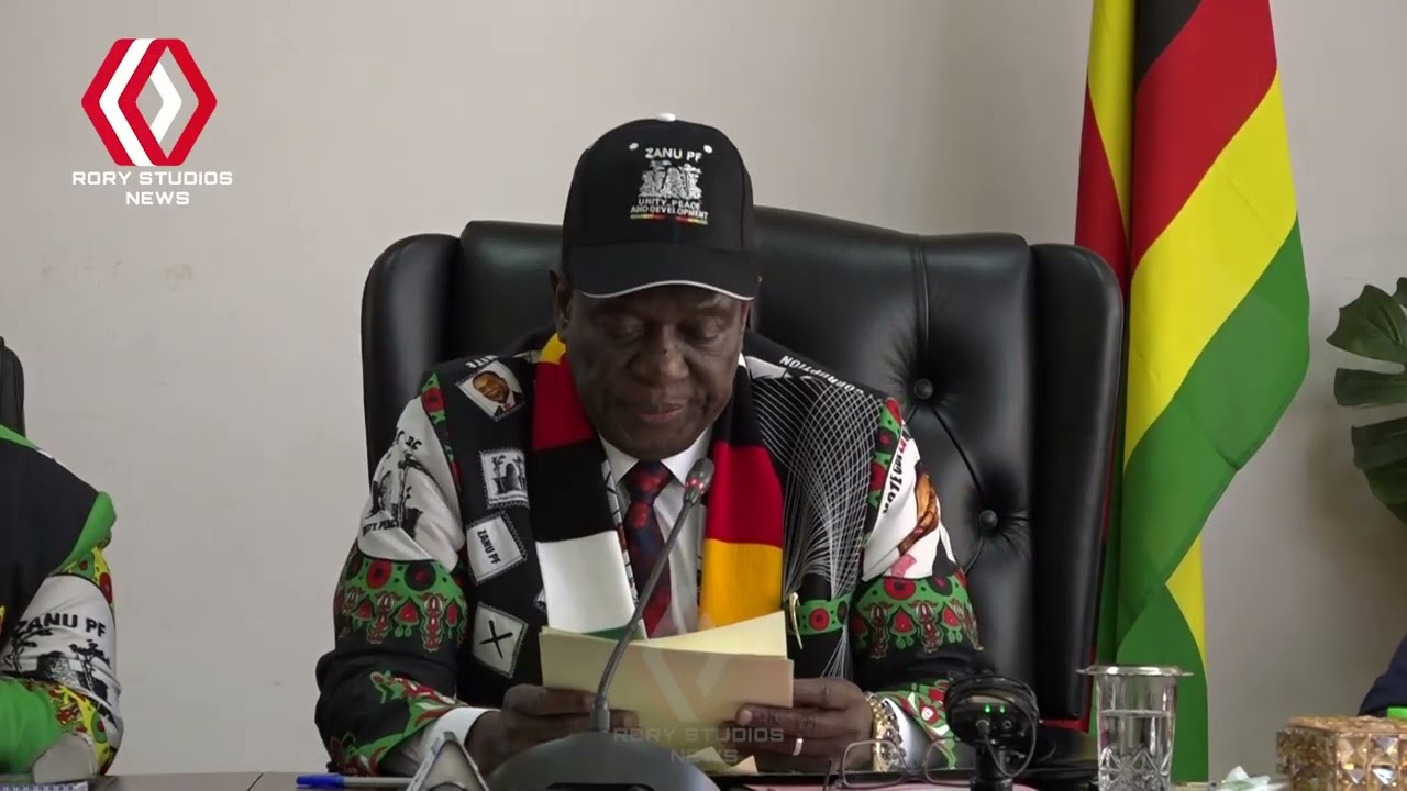 President Mnangagwa addresses 385th Session of Zanu Pf Politburo meeting
