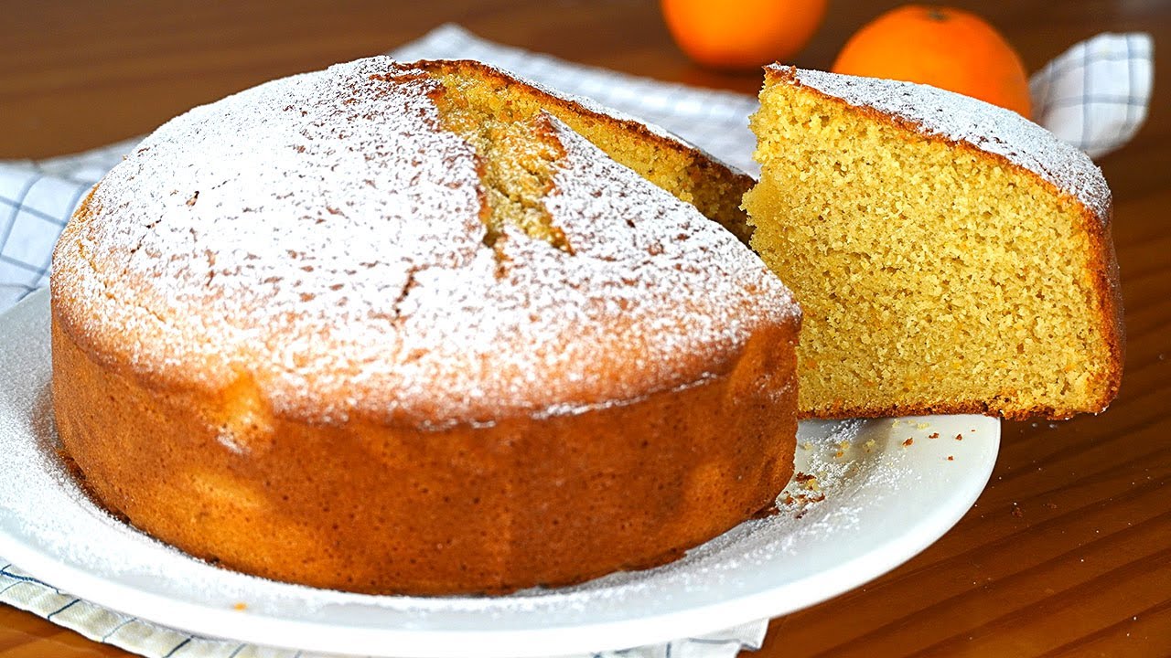 Bizcocho de naranja HÚMEDO Y ESPONJOSO⎮Bizcocho casero de siempre⎮Bizcocho de naranja y leche FÁCIL