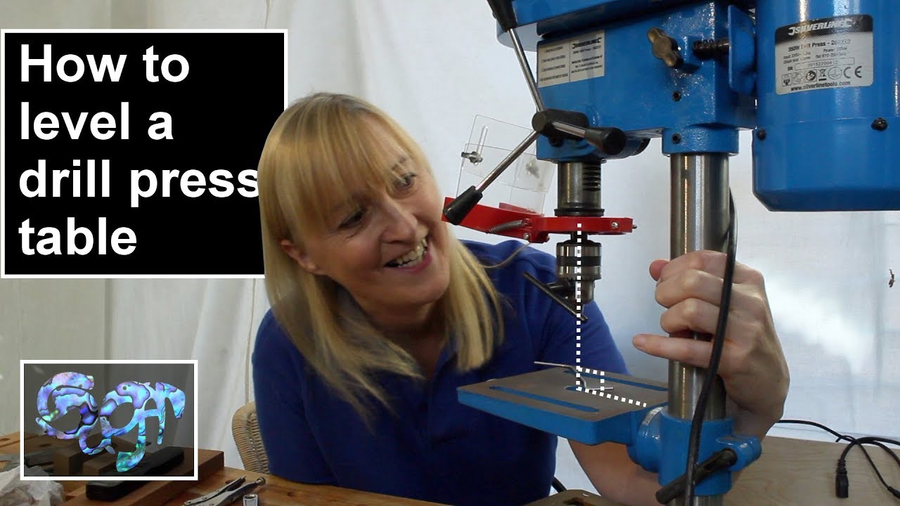 How to level a drill press, or pillar drill, table