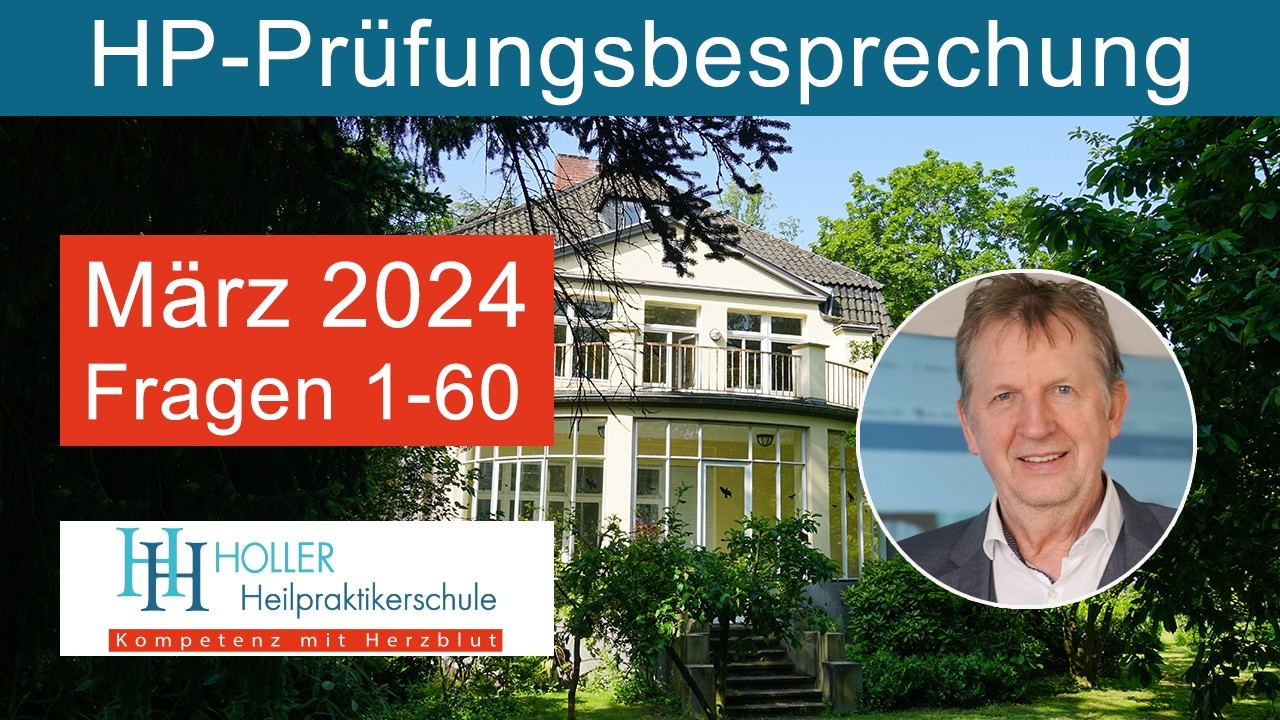 Heilpraktiker Prüfungsbesprechung März 2024 mit Arpana T. Holler, HOLLER Heilpraktikerschule