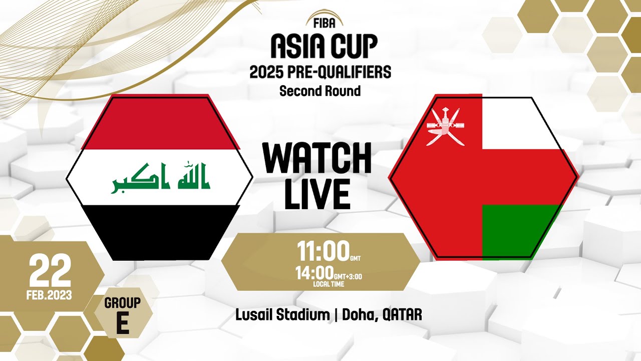 Iraq v Oman | Full Basketball Game | FIBA Asia Cup 2025 Pre-Qualifiers