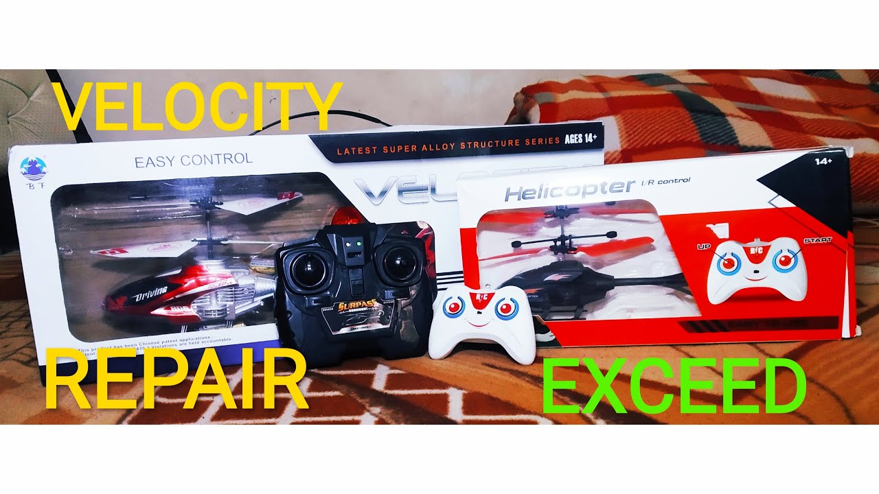 Repair Velocity and Exceed 🚁helicopter 100% working || Helicopter not working/flying solutions