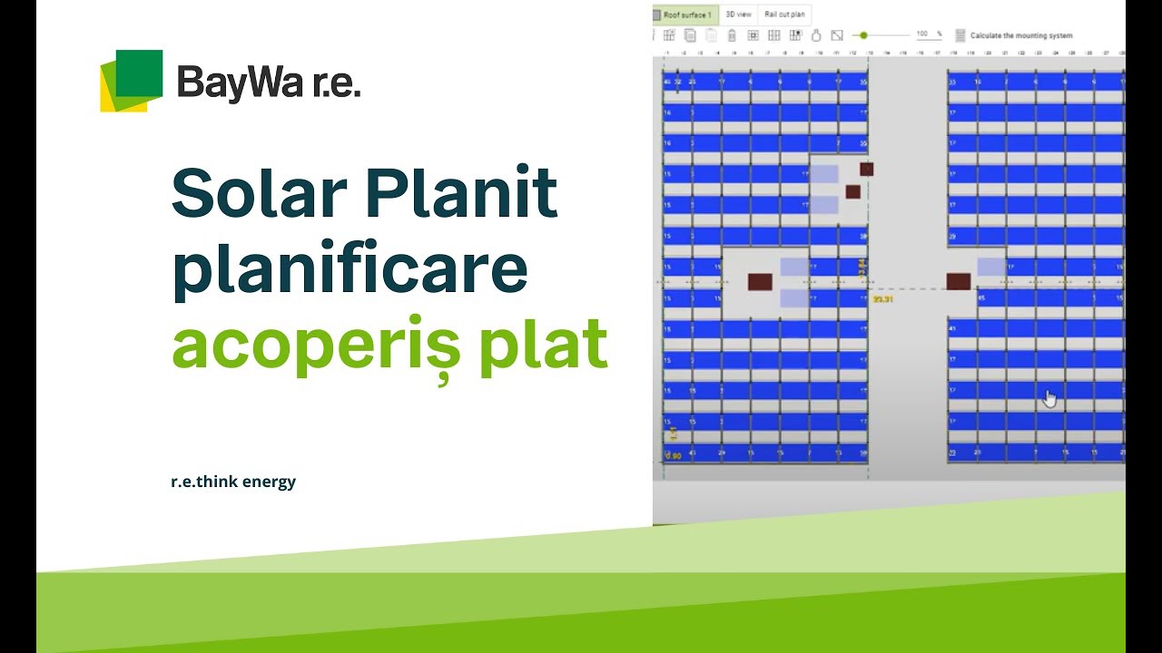 Solar Planit planificare - acoperiș plat