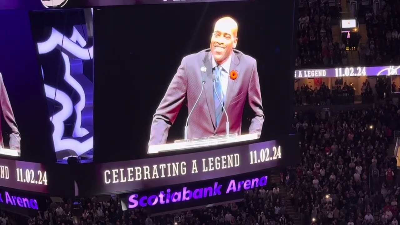 Hall of Famer Raptors Legend Vince Carter Jersey Retirement  (2/11)