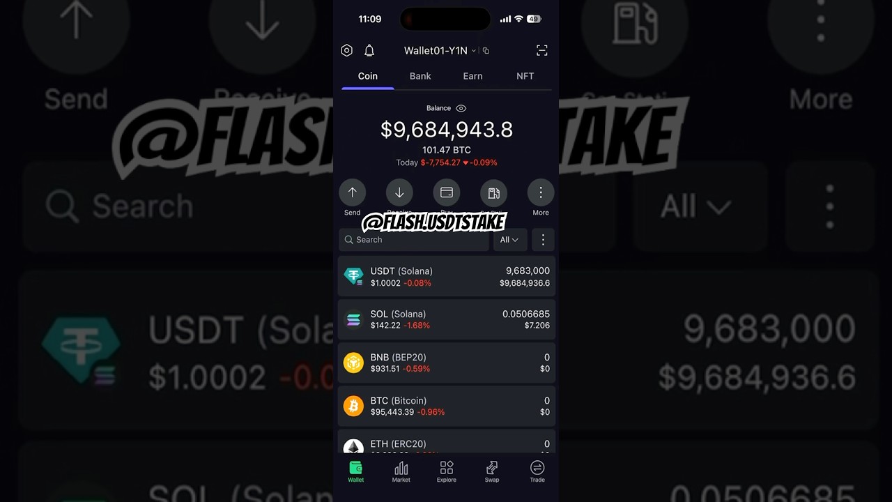 How To Flash Usdt Deposit In Stake| Live Proof 