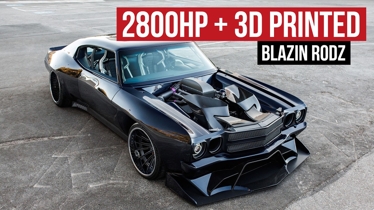 2800hp Twin Turbo Chevelle Takes 3D Printing To A New Level: Modern Day Hot Rodders Gone Wild