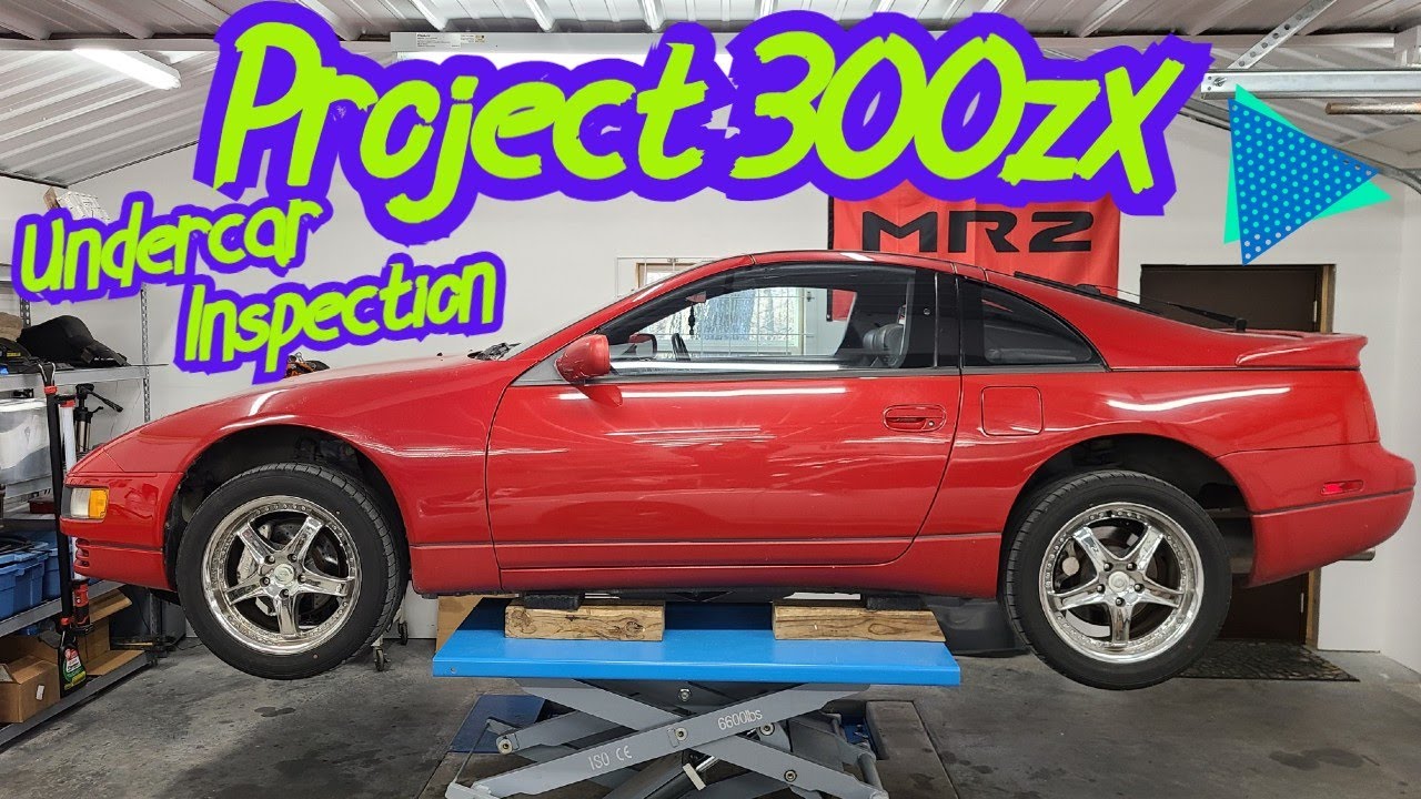 300zx TT Undercar Inspection and Downpipe Unboxing!  Mystery Liquid Found..