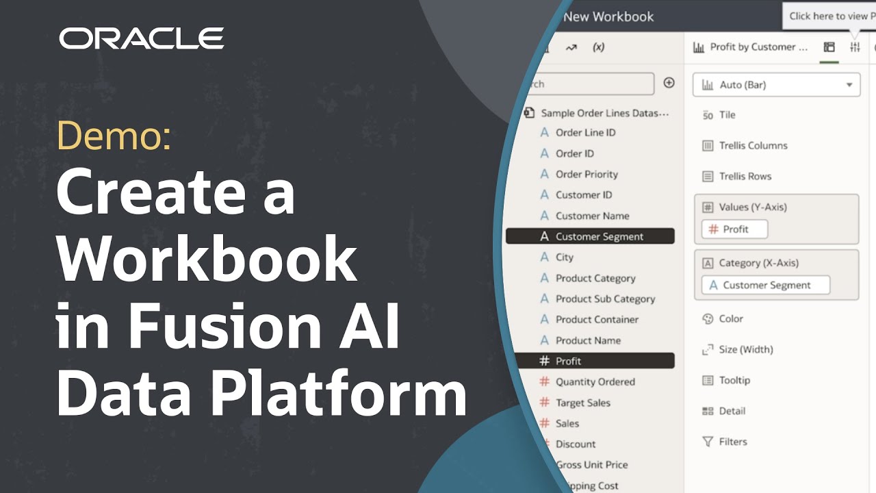 Как создать рабочую книгу в Oracle Fusion AI Data Platform