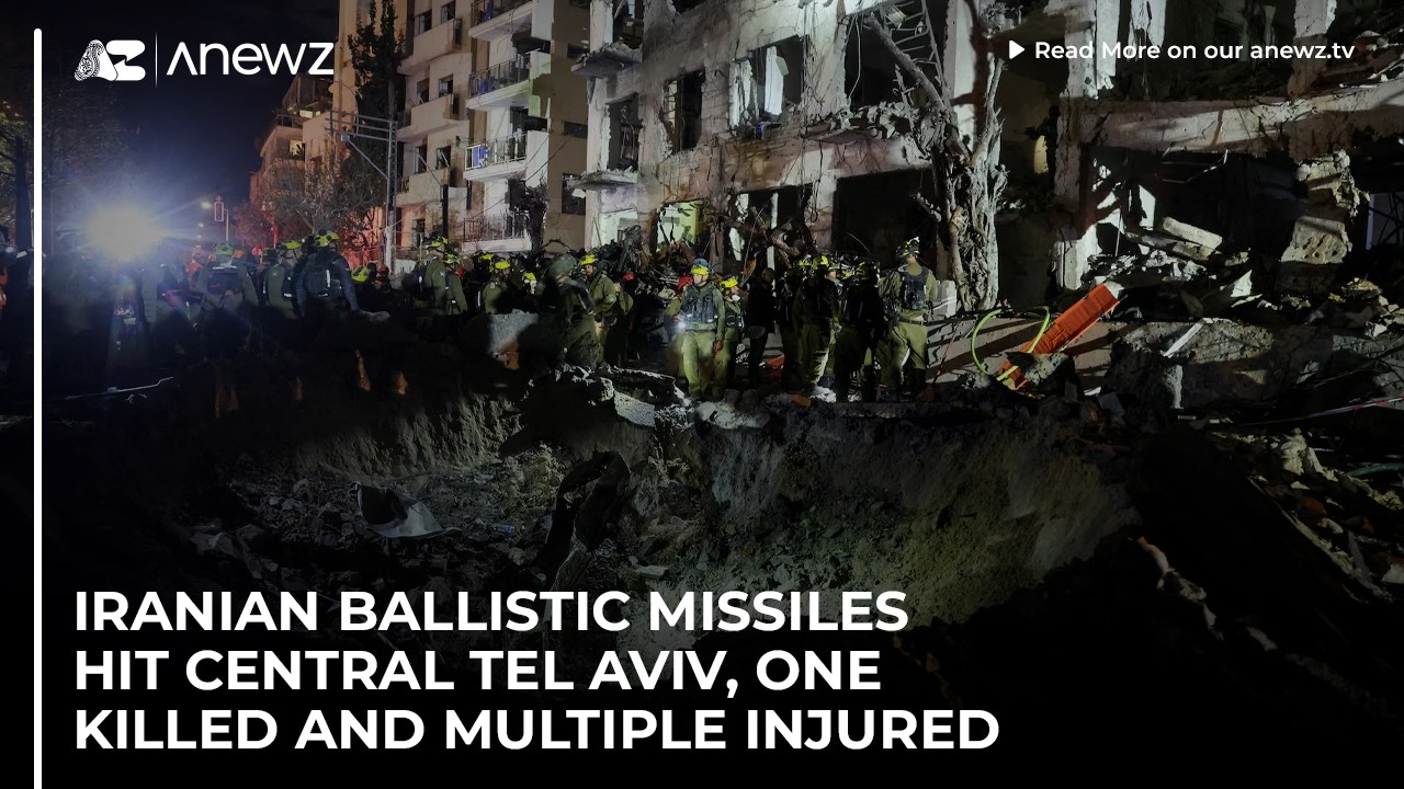 Iranian ballistic missiles hit central Tel Aviv, one killed and multiple injured